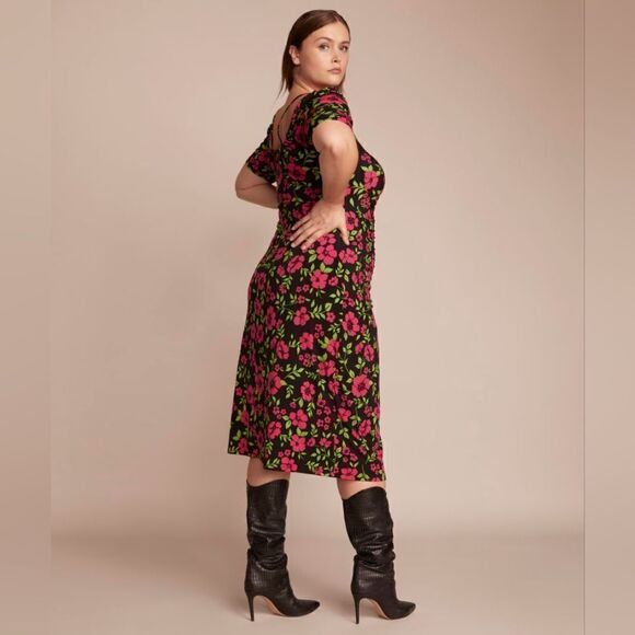 NWT 11 Honore Lauryn Floral Midi Dress - Picture 2 of 8
